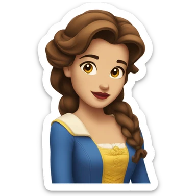 beauty and the beast belle sticker