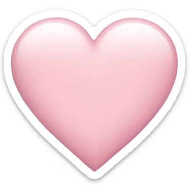 Light pink heart sticker