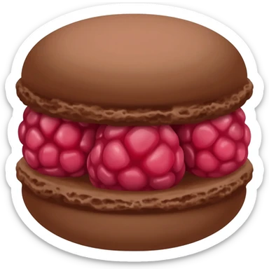 Macaroon very very small emoji sticker