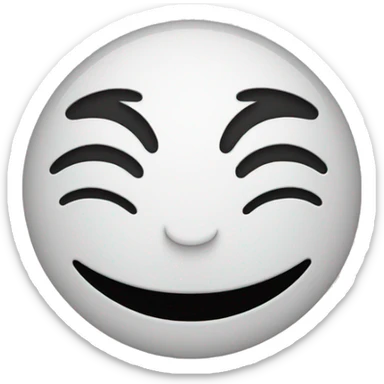 A happy face with tears sticker