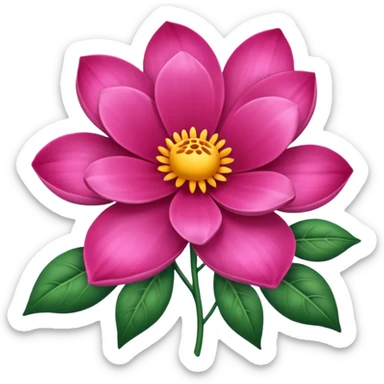 silk flower sticker