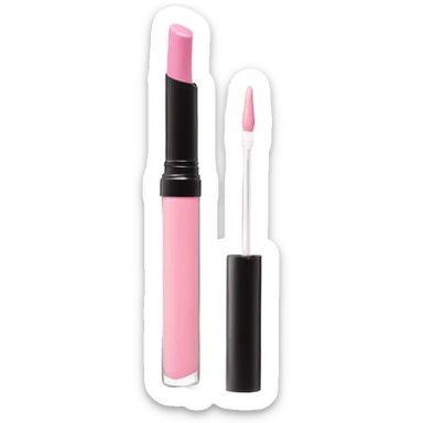 light pink lipgloss sticker