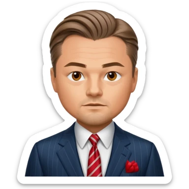 wall street woolf - di caprio sticker