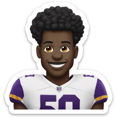 Lamar Jackson with a clown nose and jersey sticker