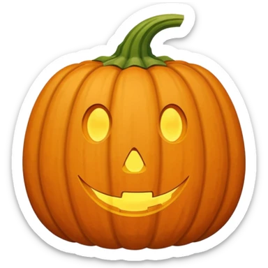 a pumpkin hard seed brown sticker