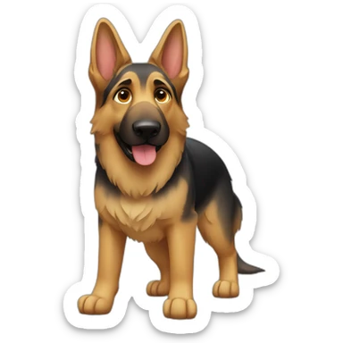 German Shepherd Dog Full Body sticker