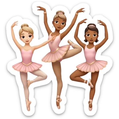 Ballerina (arabesque), street dancer. sticker