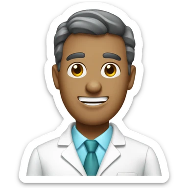 Roger, a dentist management software clippy charact sticker