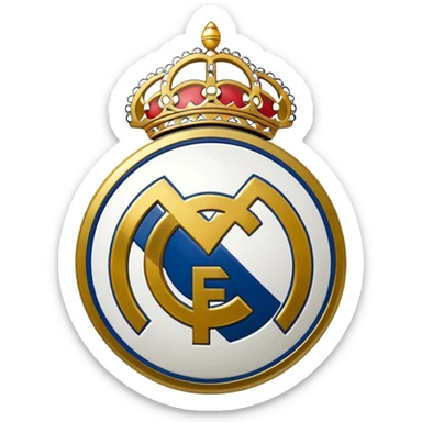 I want an emoji of real madrid logo of football and it should look realistic sticker