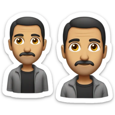 Iranian bold man sticker