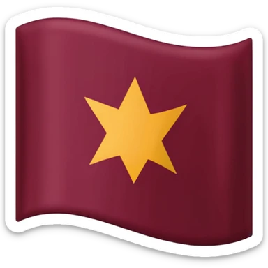 Bandera color vino sin diseño sticker