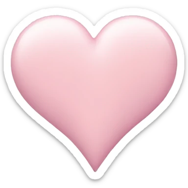 Pastel pink heart sticker