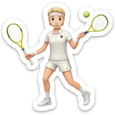 Wimbledon tennis player sticker