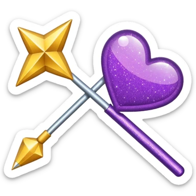 flecha para direita com glitter e roxa > sticker