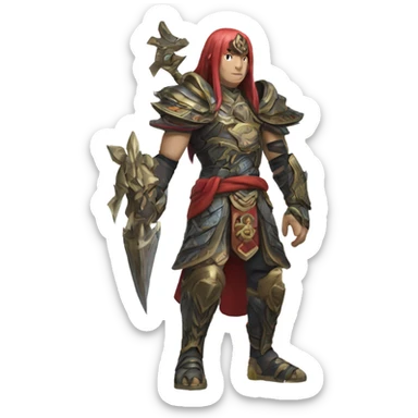 Ge shin impact game with the character Paimon sticker