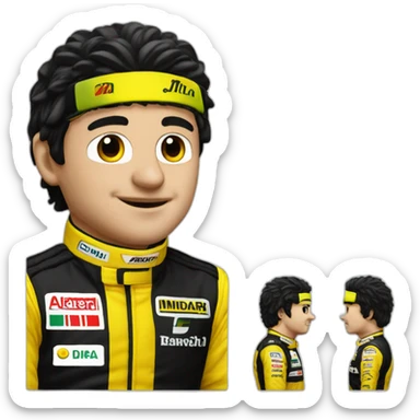 1991 minardi F1 driver sticker