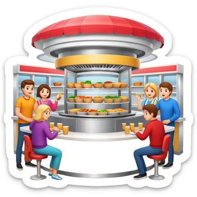 Self-service restaurants sticker