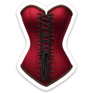 Red wine Corset  sticker