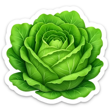 green lettuce sticker