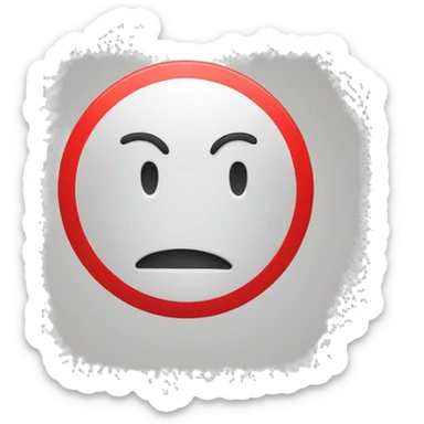 Warning sign, words body stop in red font sticker