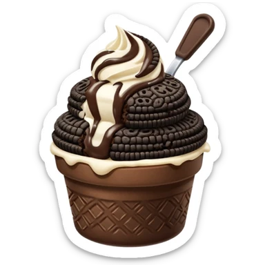 Oreo ice cream sticker