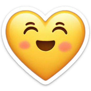 Iphone emoji heart sticker