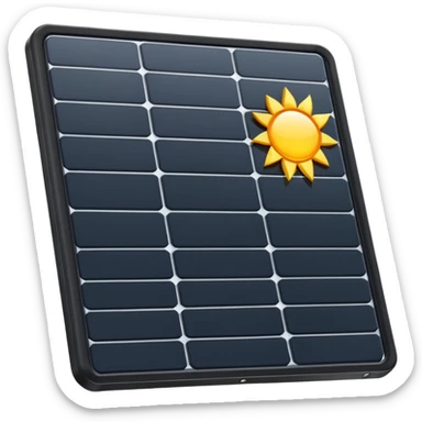 solar panel without sun sticker