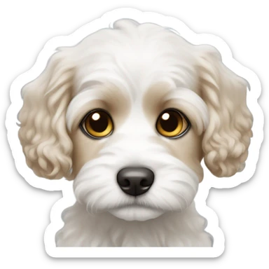 Cavachon puppy sticker