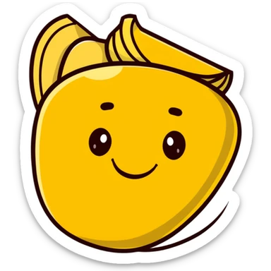 happy potato chip smiling joyfully sticker