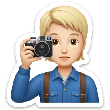 photographer taking a photo sticker