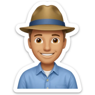 Dr. Alan Grant from the Jurassic Park movie sticker