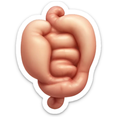 a human stomach  sticker