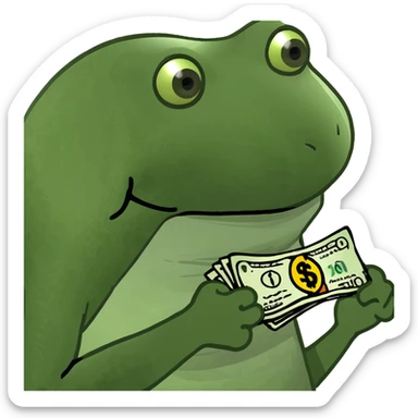 getting money sticker