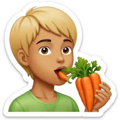 Veggie licking sticker