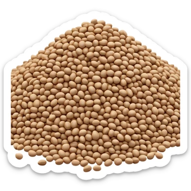 Uncooked buckwheat sticker