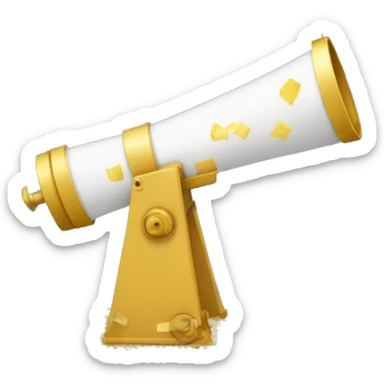 a confetti canon with earts sticker