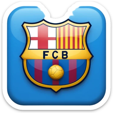 Logotipo de fc barcelona sticker