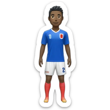 maillot de foot japon bleu floqué "Lehout" sticker