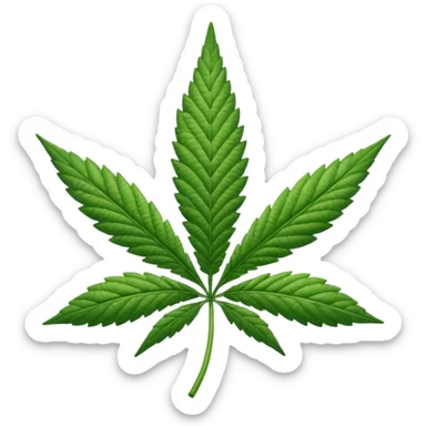 Marihuana hoja emoji sticker