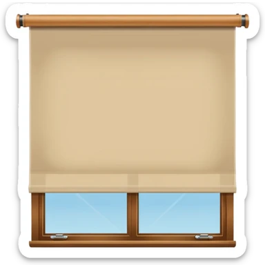 smooth tan roller blinds sticker