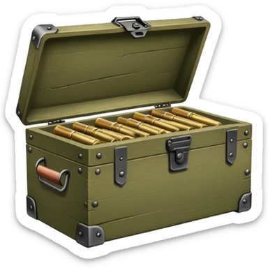 Ammunition box sticker