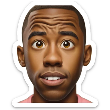 Tyler The creator shoked face sticker