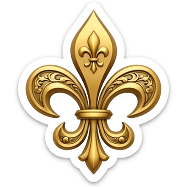 fleur-de-lis sticker