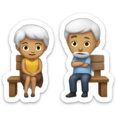 deux personne qui parlent sticker