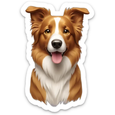 golden Border Collie sticker