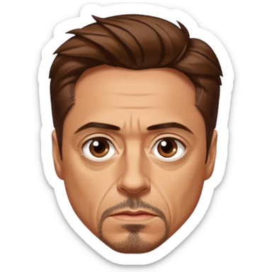 robert downey jr serious sticker