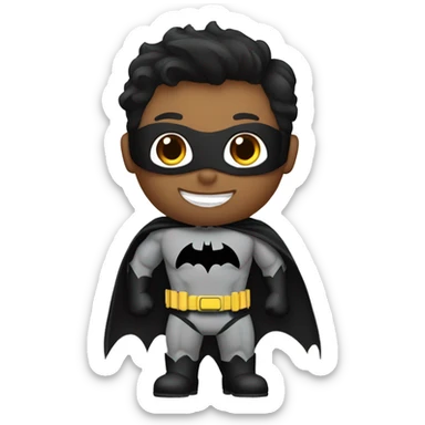 A phisician dressed as Batman The dark Knight! sticker