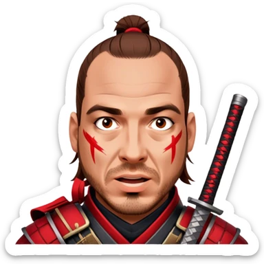 Battle-Ready Samurai sticker