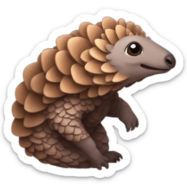 pangolin happy sticker