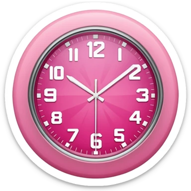 reloj de arena rosado sticker